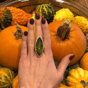 REBECCA Italy Jewelry Cocktail Peridot Ring